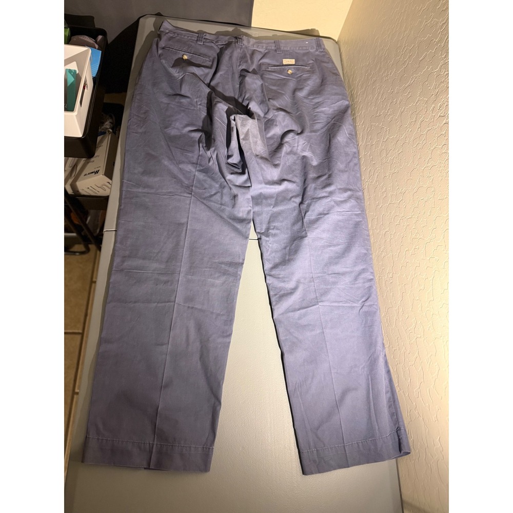 Vintage Polo‎ Ralph Lauren Philip Pant Mens 40x32 Blue Grey Chino Straight Leg - Picture 5 of 7